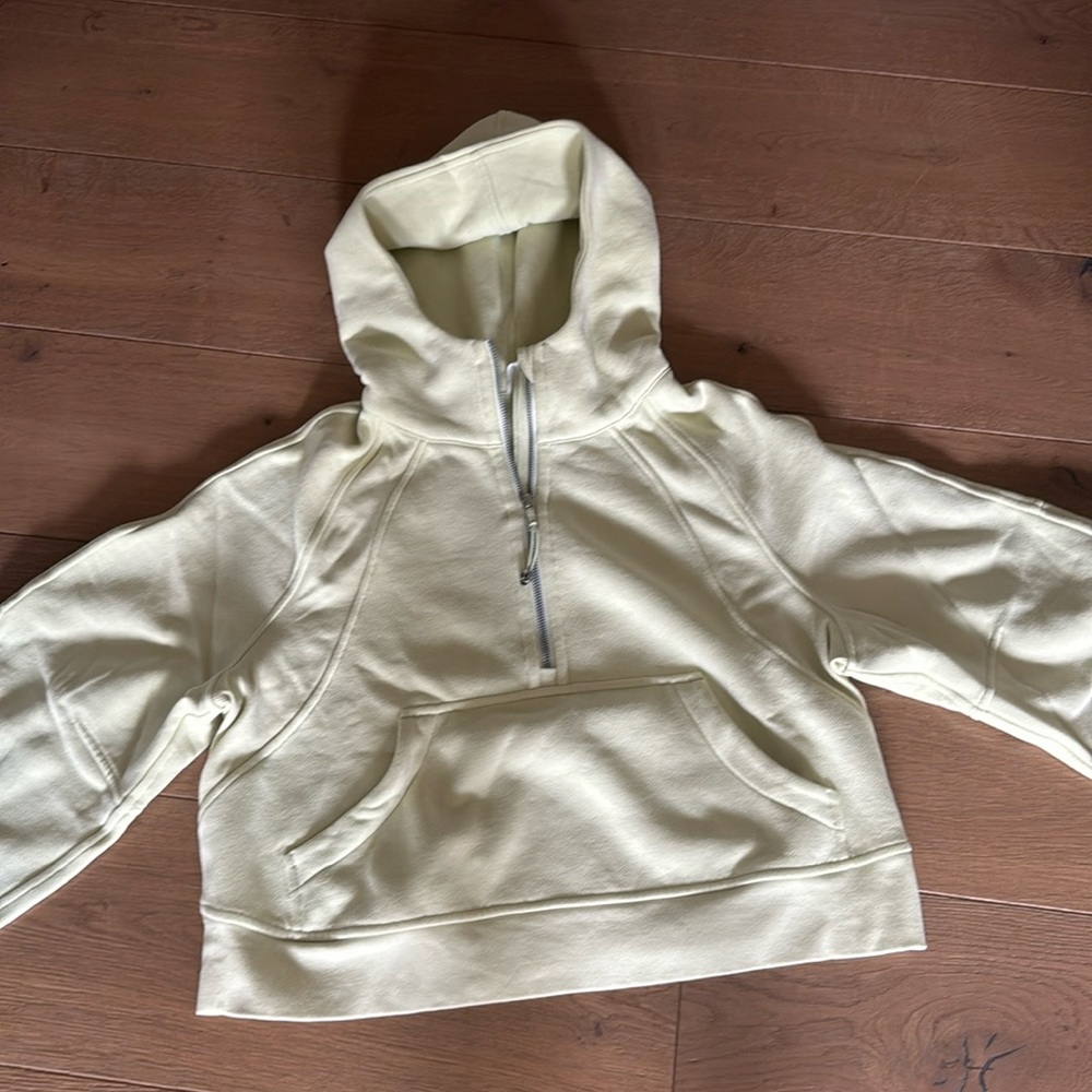 Cream Hooded Sweatshirt